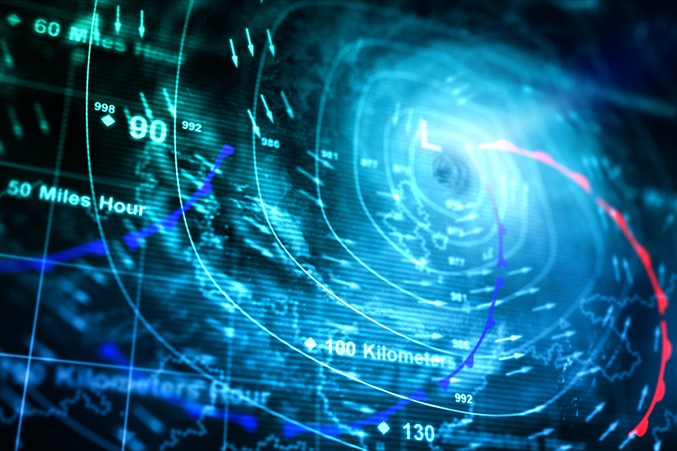 digital image of hurricane