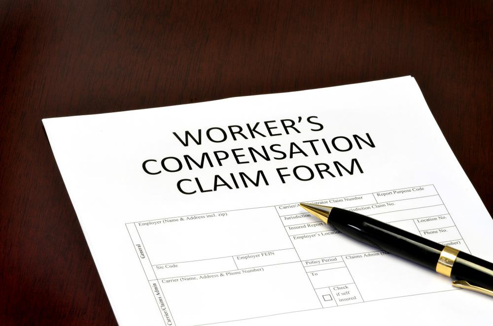 Worker compensation form for employment related injury or damage