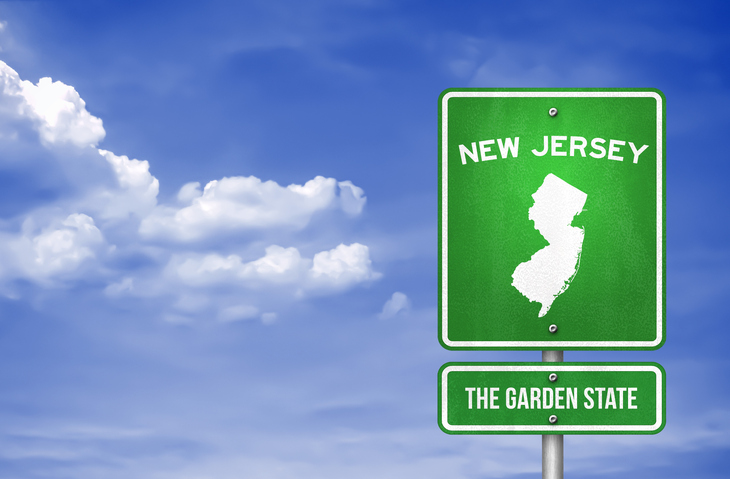 new jersey sign against sky background
