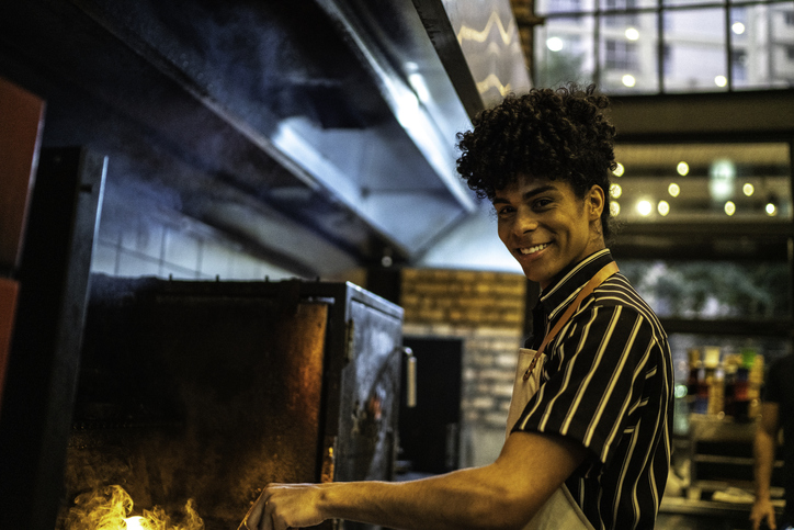 portrait of young make chef