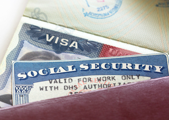 Social Security Card stock photo